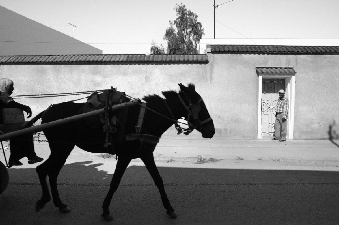 A street scene in the city of Jendouba. Jendouba, 2013. Tunisia.